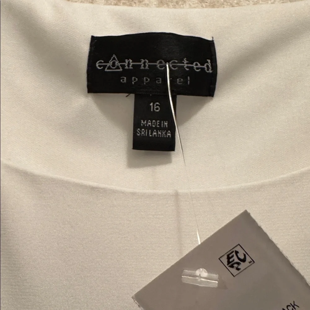 NWT BLACK LAYERED DRESS WITH WHITE & BLACK BODICE - Picture 7 of 13